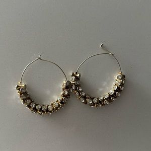 Anthropologie hoop earrings